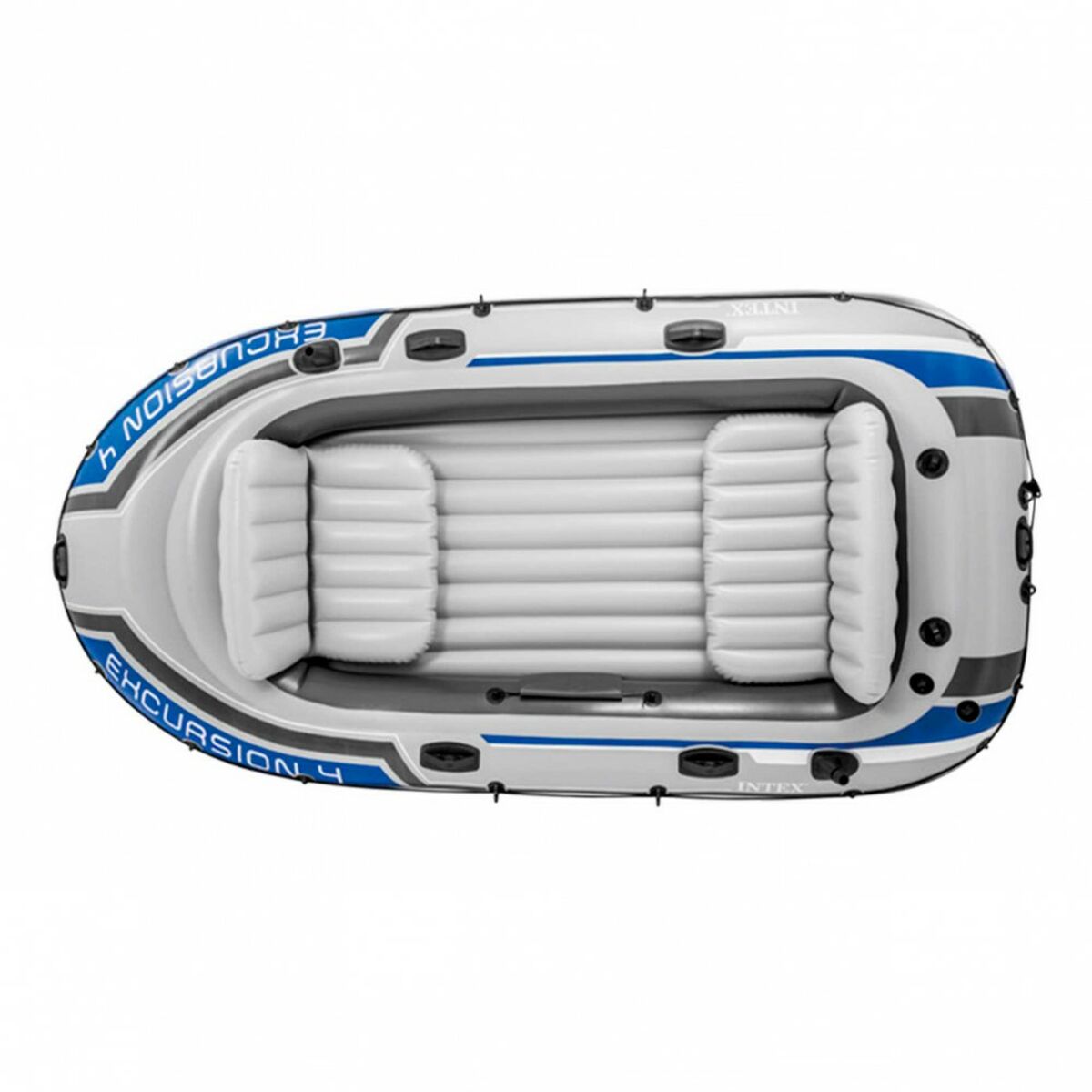 Uppblåsbar båt Intex Excursion 4 Blå Vit 315 x 43 x 165 cm - 2
