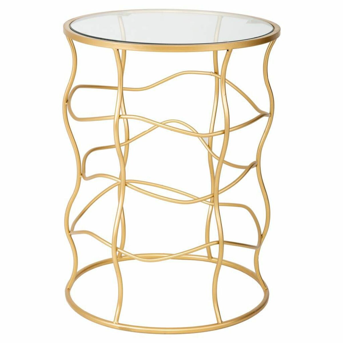 Sidobord Alexandra House Living Guld Metall 46 x 60 x 46 cm