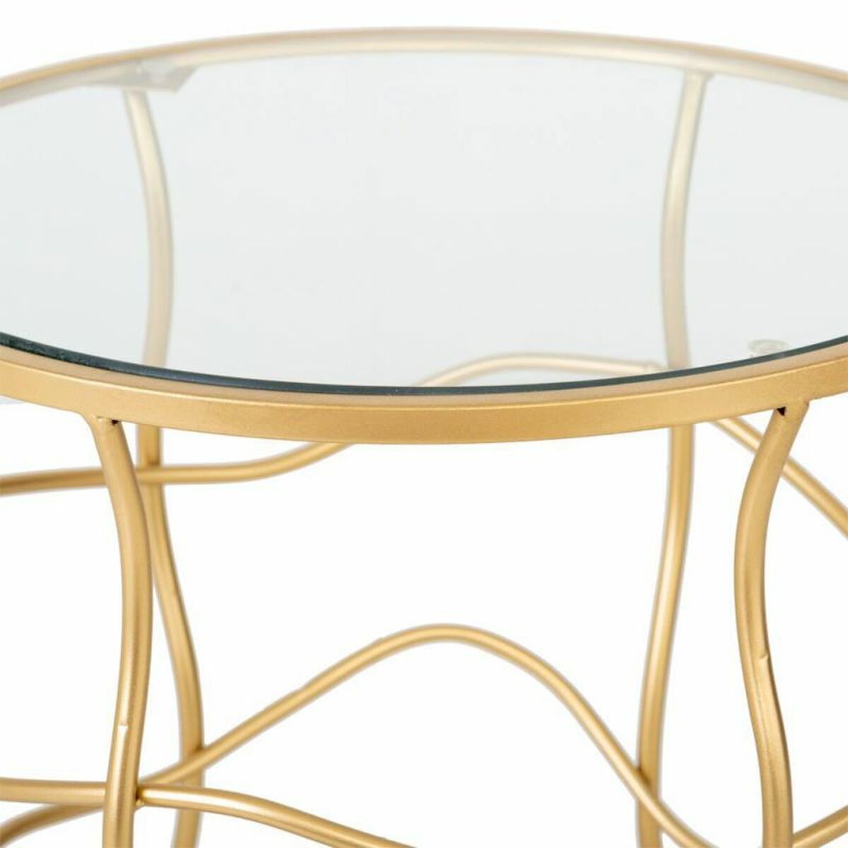 Sidobord Alexandra House Living Guld Metall 46 x 60 x 46 cm - 4