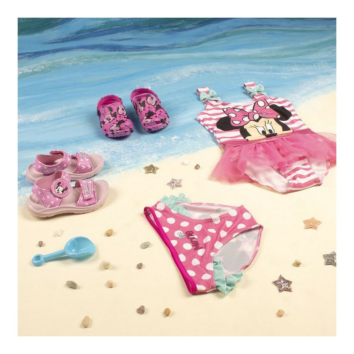 Baddräkt, Flickor Minnie Mouse Rosa - 8