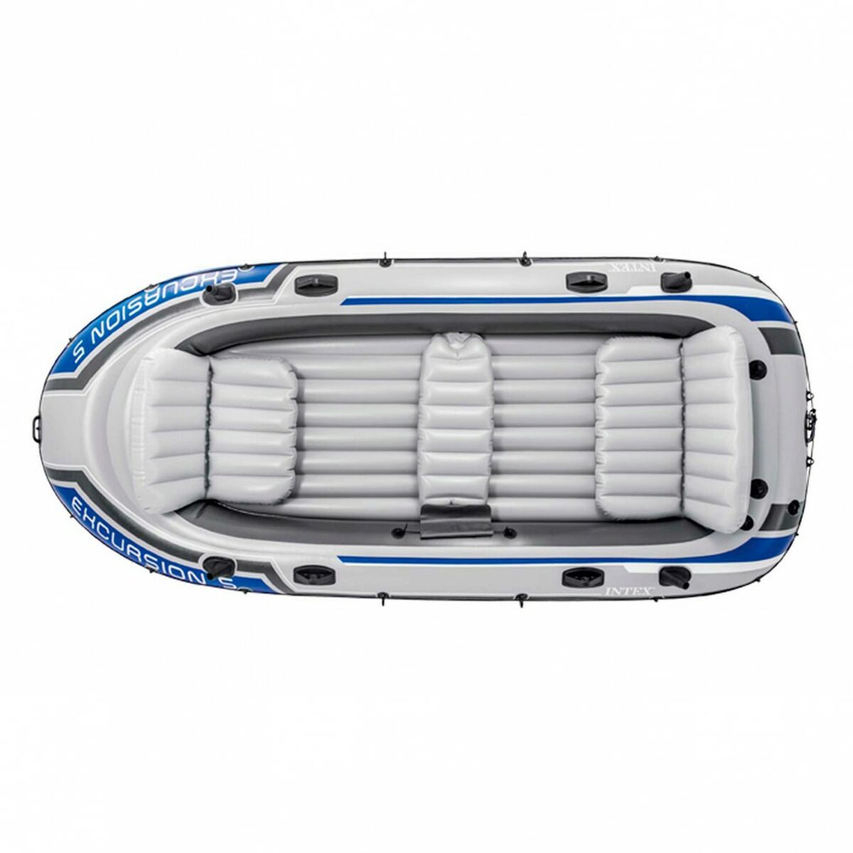 Uppblåsbar båt Intex Excursion 5 Blå Vit 366 x 43 x 168 cm - 2