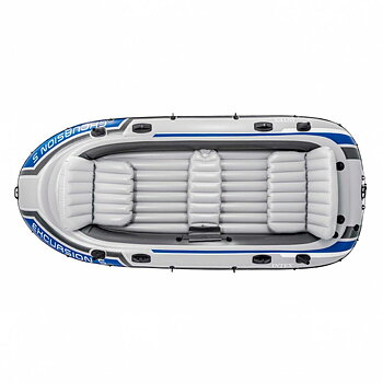 Uppblåsbar båt Intex Excursion 5 Blå Vit 366 x 43 x 168 cm
