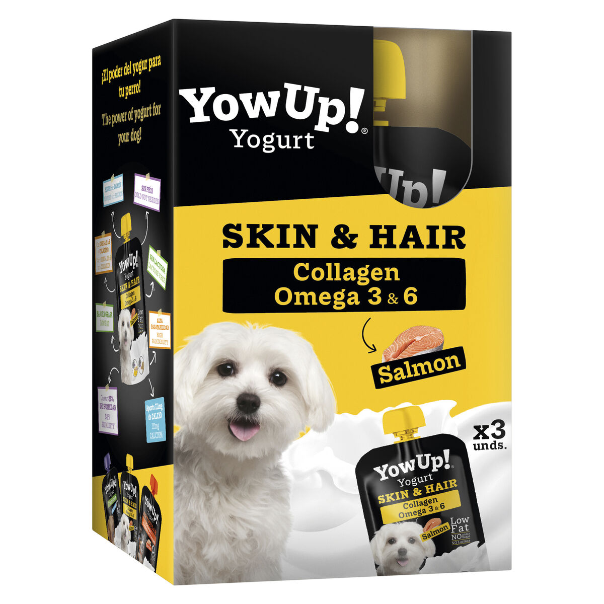 Våt mat YowUp Skin and Hair Lax 3 x 115 g 3 antal - 3