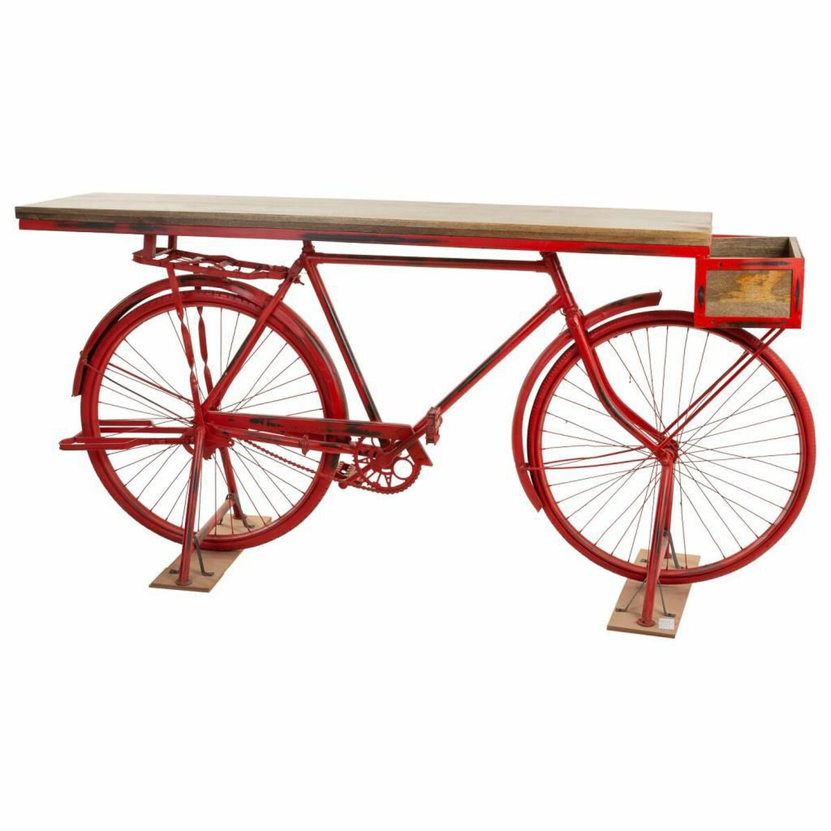 Mottagare Alexandra House Living Bike Brun Röd 50 x 90 x 198 cm