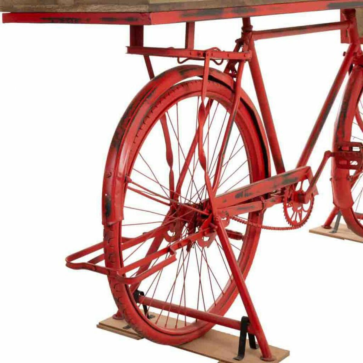 Mottagare Alexandra House Living Bike Brun Röd 50 x 90 x 198 cm - 7