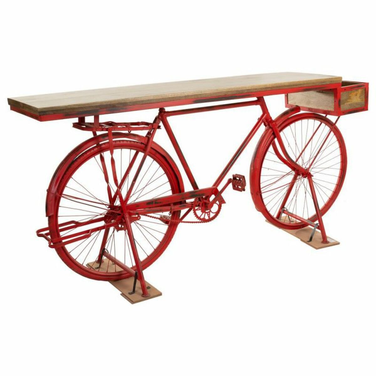 Mottagare Alexandra House Living Bike Brun Röd 50 x 90 x 198 cm - 3
