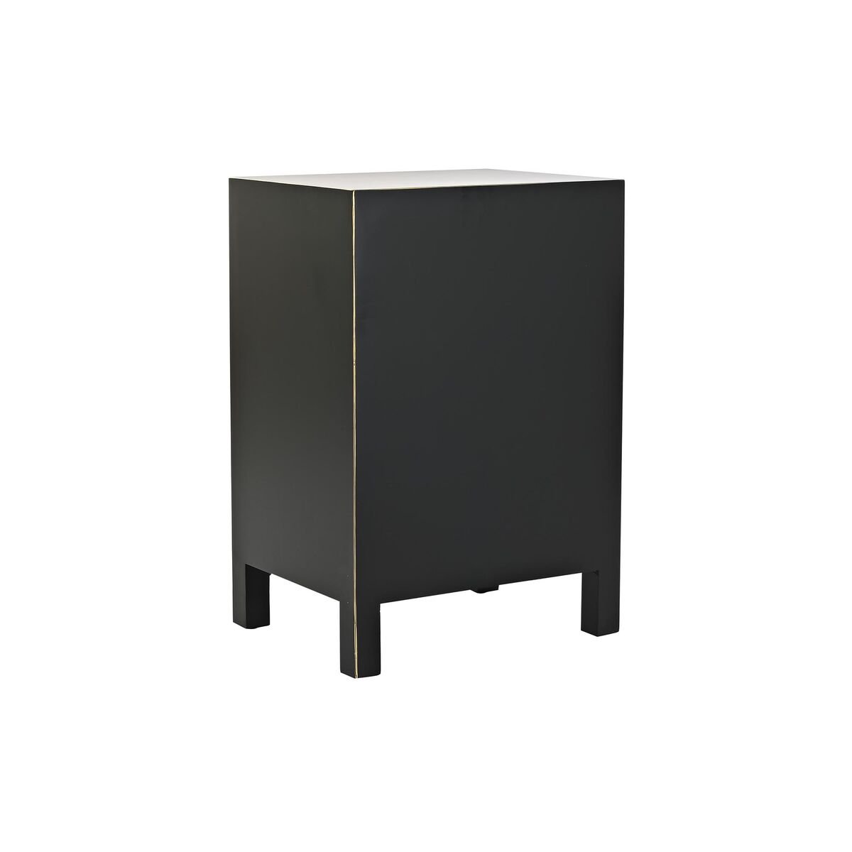Nattduksbord DKD Home Decor Vit Svart Gyllene Gran Trä MDF 45 x 36 x 66 cm - 6