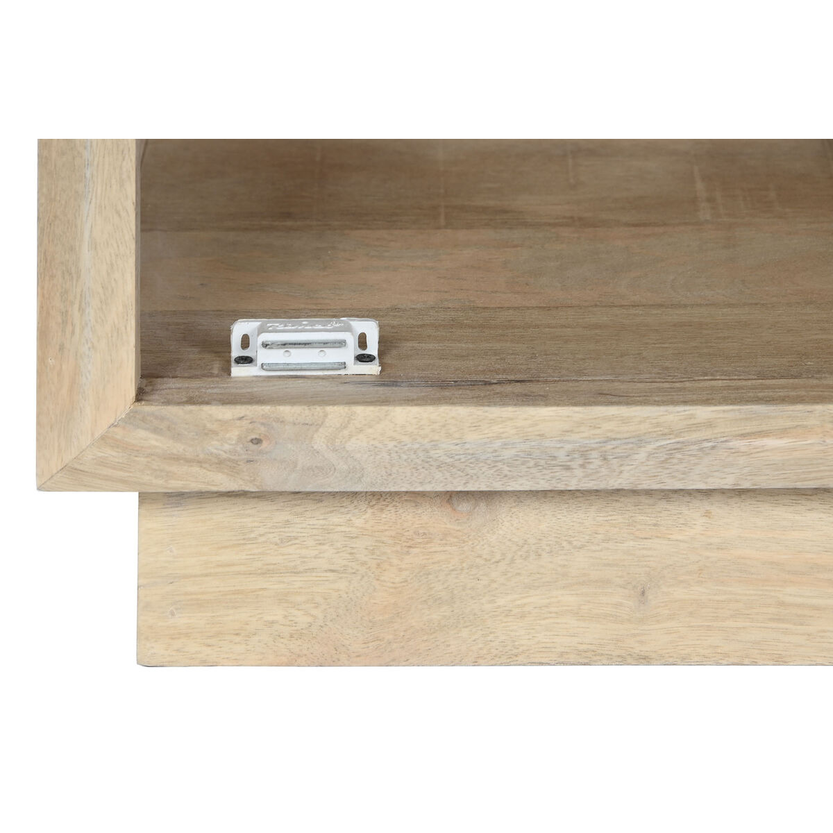 Nattduksbord Home ESPRIT Naturell Glas Mangoträ 45 x 35 x 57 cm - 4