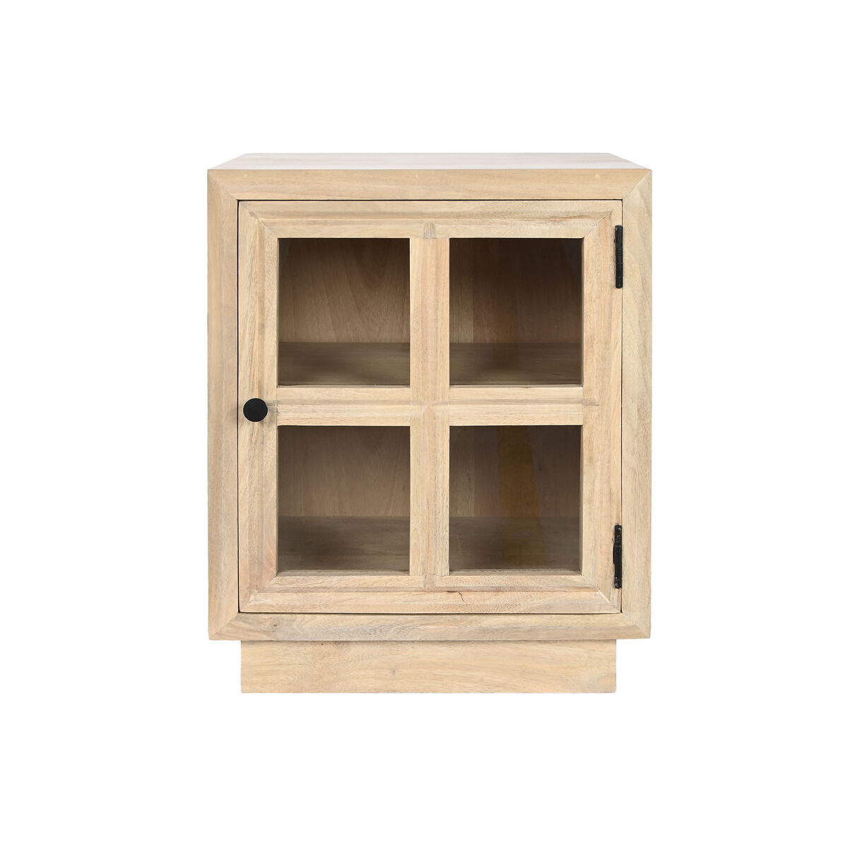Nattduksbord Home ESPRIT Naturell Glas Mangoträ 45 x 35 x 57 cm - 5