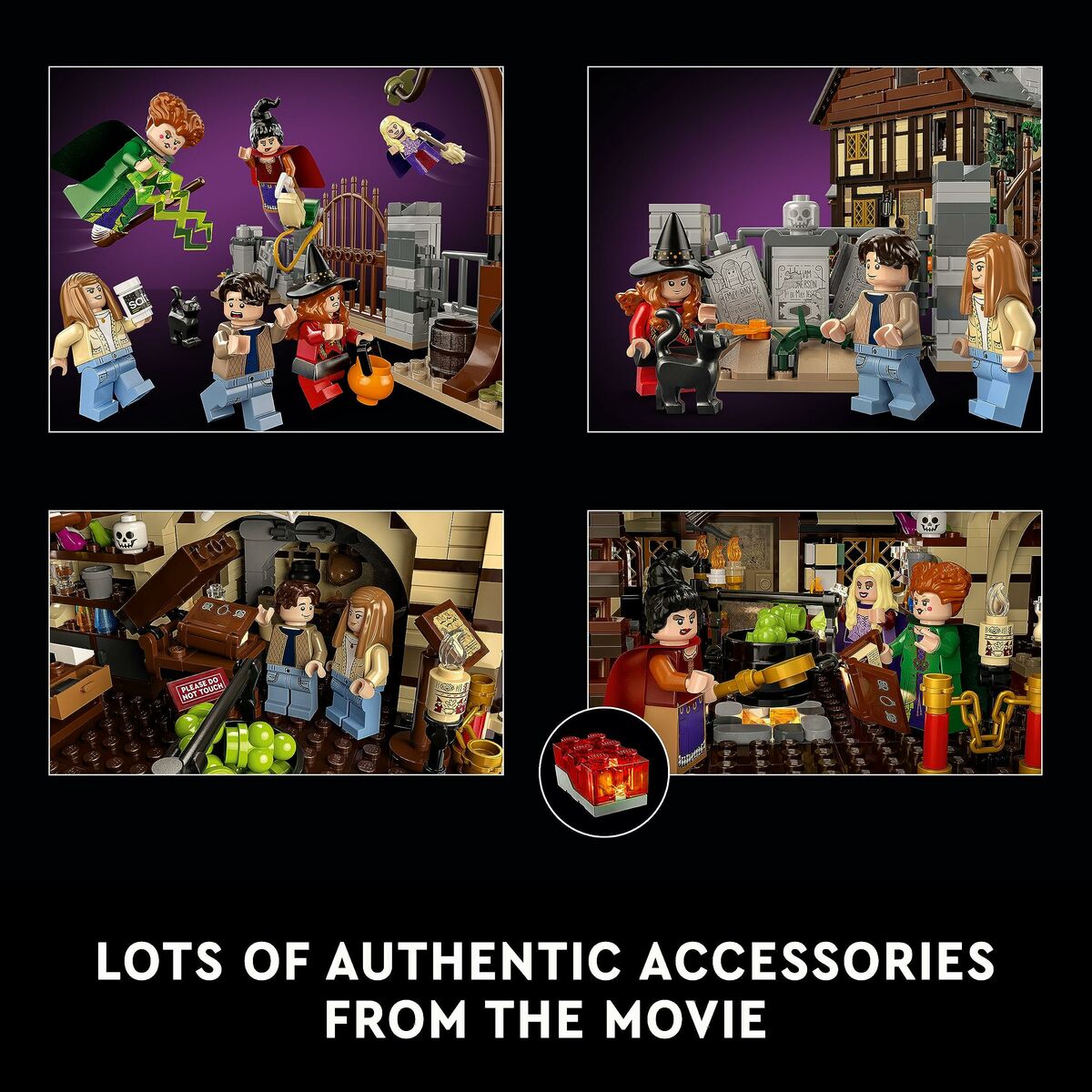 Byggsats Lego Disney Hocus Pocus - Sanderson Sisters' Cottage 21341 2316 Delar - 3