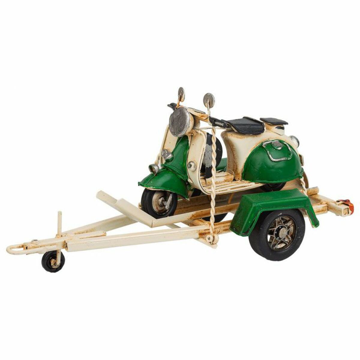 Samlingsfigurer Alexandra House Living Grön Järn ABS Motorcykel Släp 9 x 9 x 41 cm - 5