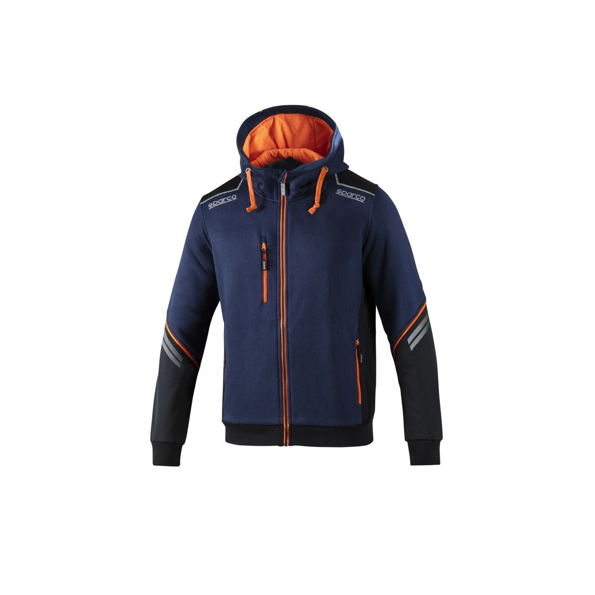 Tröja med huva Herr Sparco S02414BMAF2M Blå Marinblå