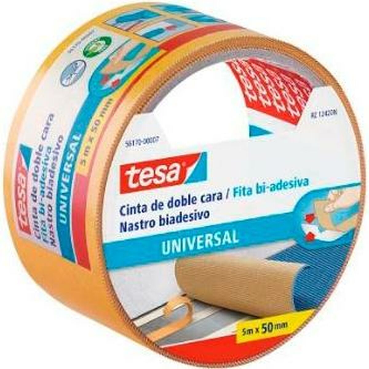 Dubbelsidig Tejp TESA Brun - 2
