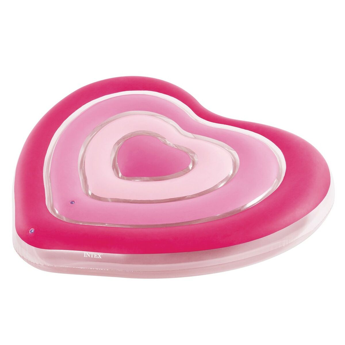 Luftmadrass Intex Hjärta 135 x 155 x 25 cm Rosa (6 antal) - 3
