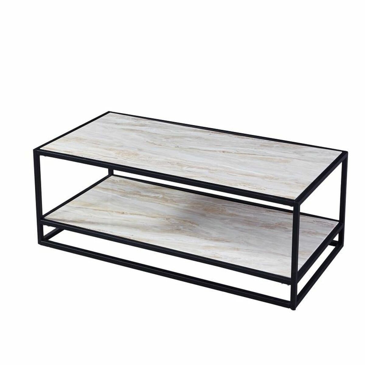 Sidobord DKD Home Decor Stål Silver Trä MDF (120 x 60 x 45 cm) - 2