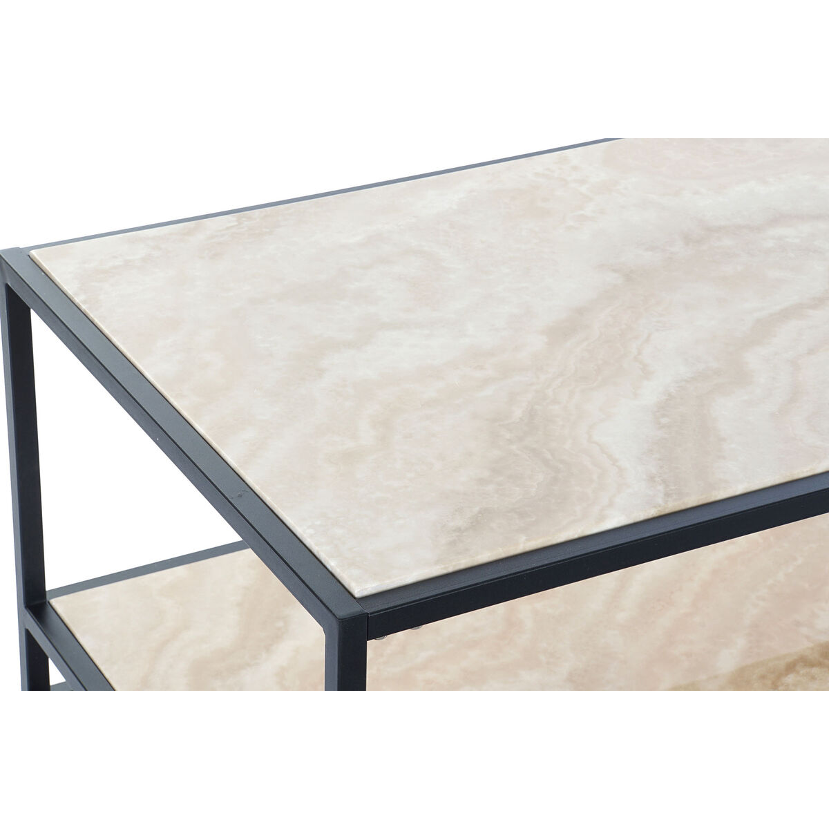 Sidobord DKD Home Decor Stål Silver Trä MDF (120 x 60 x 45 cm) - 7
