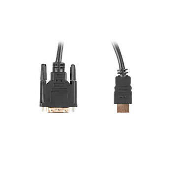 Kabel HDMI Lanberg CA-HDDV-20CU-0030-BK Svart 3 m