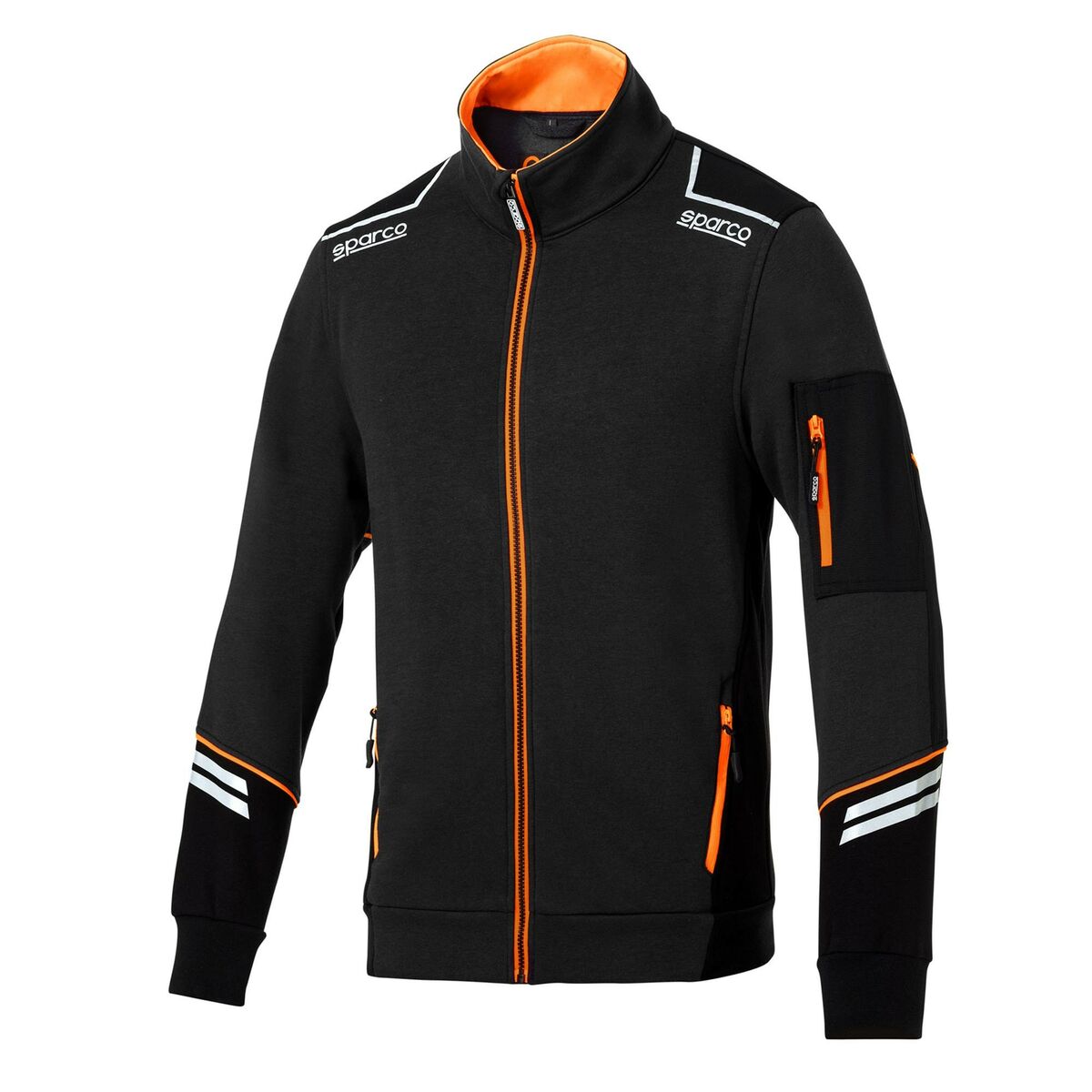 Träningsjacka Herr Sparco Svart Orange