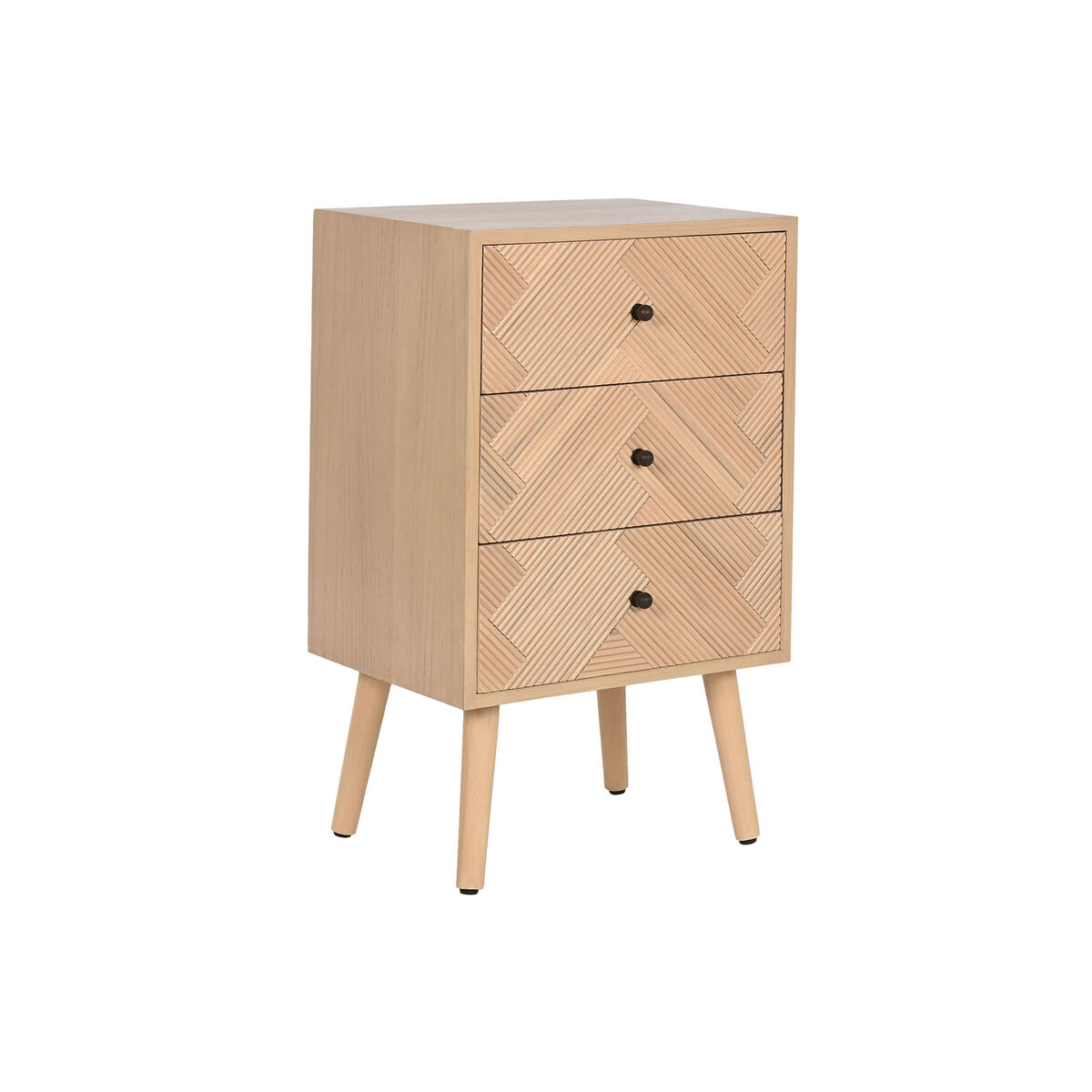 Nattduksbord Home ESPRIT Naturell Paulowniaträ Trä MDF 42 x 34 x 70 cm