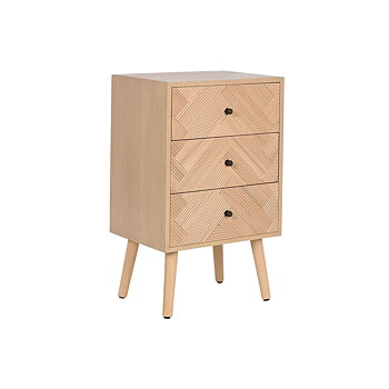 Nattduksbord Home ESPRIT Naturell Paulowniaträ Trä MDF 42 x 34 x 70 cm