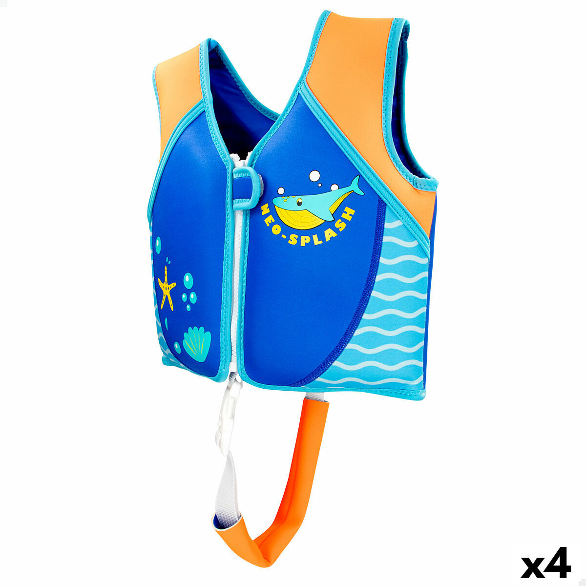 Räddningsväst AquaSport 30 x 31 x 10 cm Blå (4 antal)
