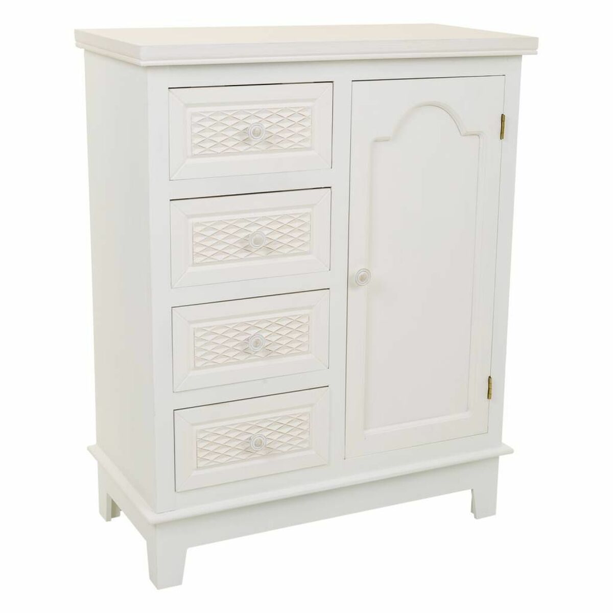 Mottagare Alexandra House Living Vit Kräm 32 x 84 x 66 cm