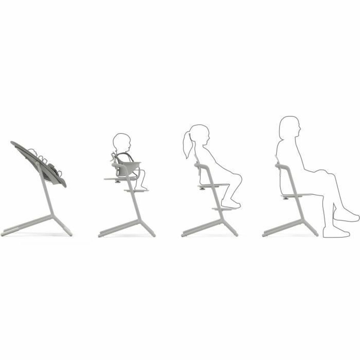 Barnstol Cybex LEMO Grå - 3