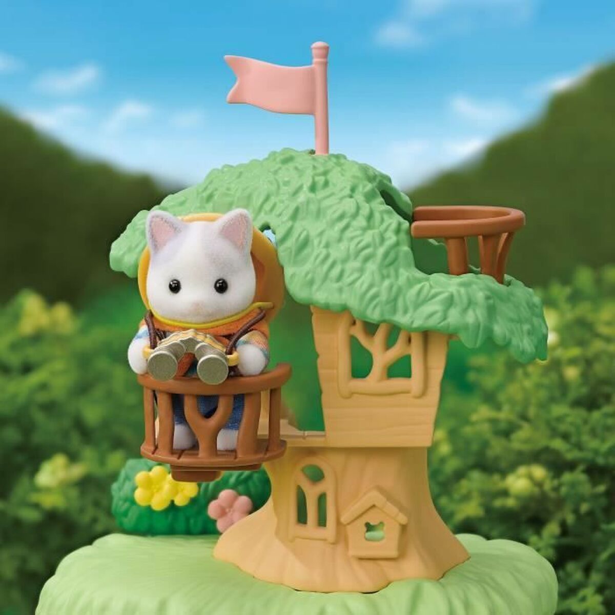 Playset Sylvanian Families Son and Baby Cat Latte - Secret Forest Adventure - 6