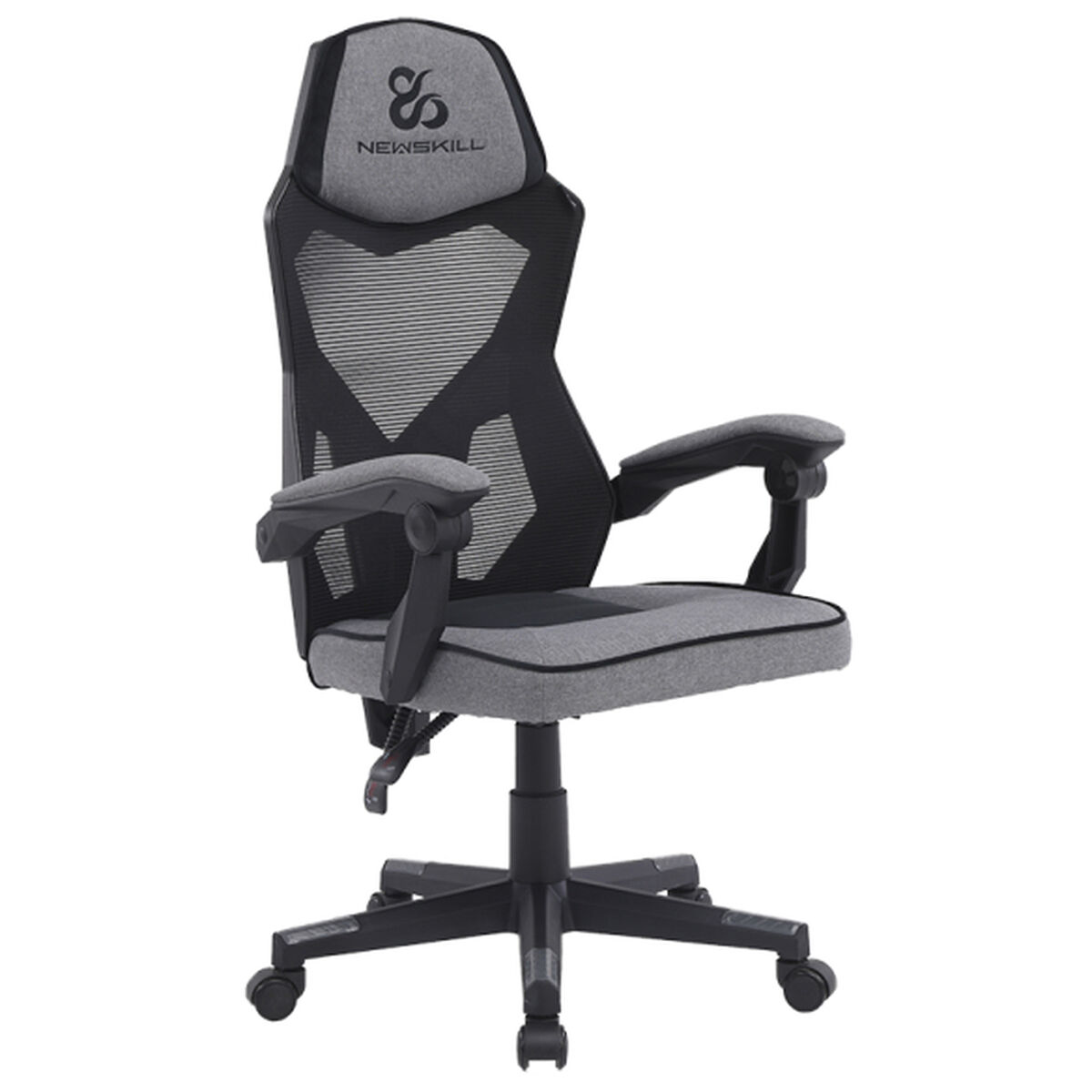 Spelstol Newskill Eros Svart Grå - 3