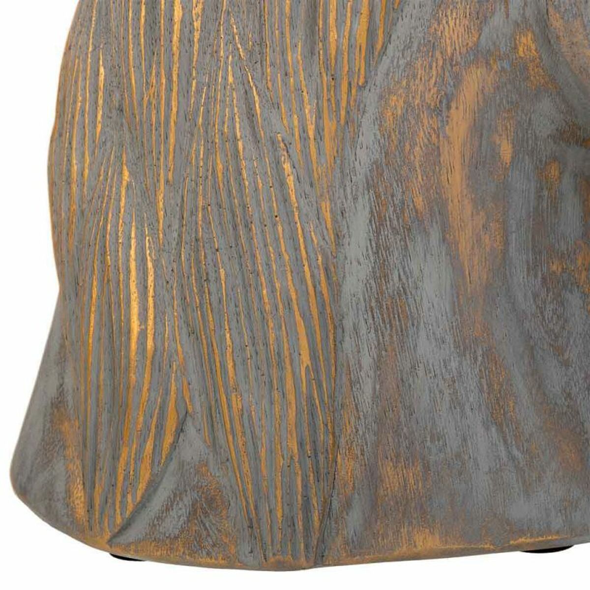 Prydnadsfigur Alexandra House Living Grå Gyllene Häst 15 x 31 x 31 cm - 7