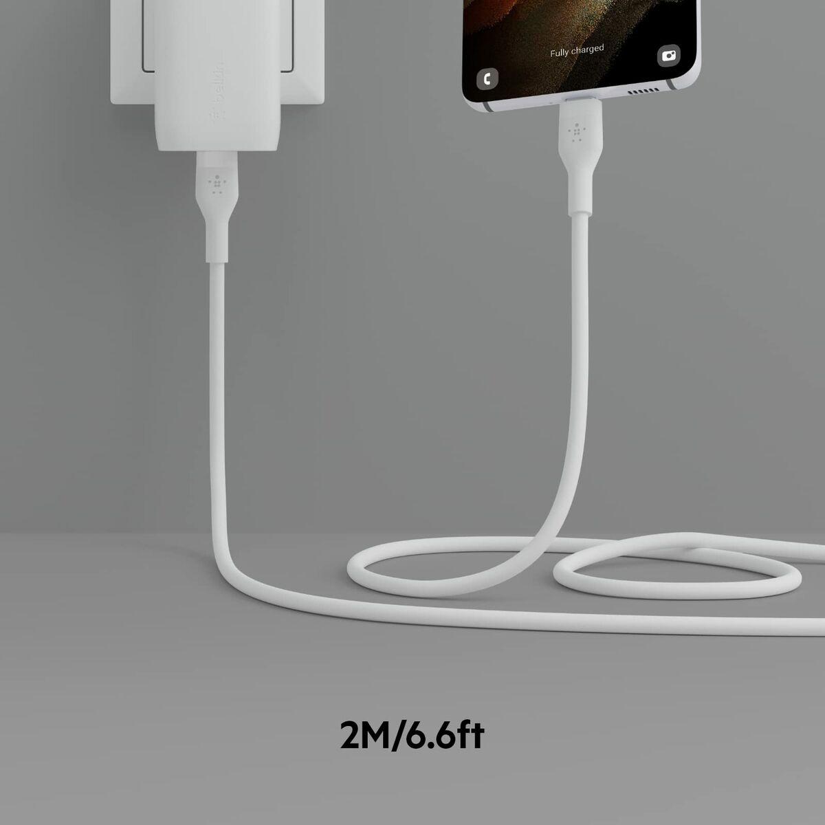 USB-C-kabel Belkin CAB009BT2MWH Vit 2 m - 3