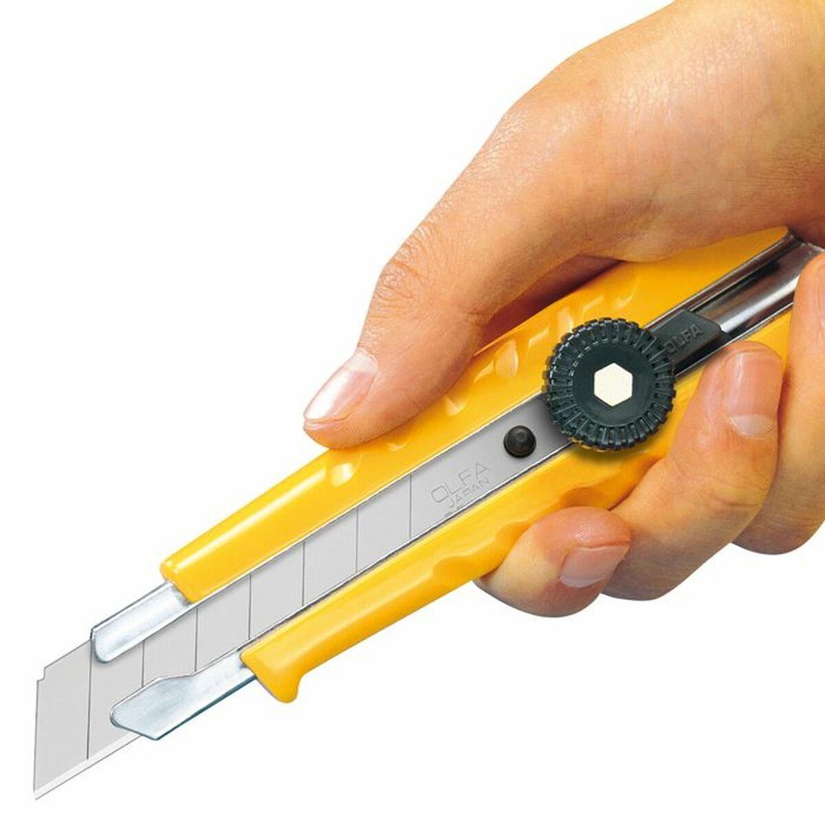 Brytbladskniv Olfa  L-1 Gul Metall Plast 0,5 mm - 3