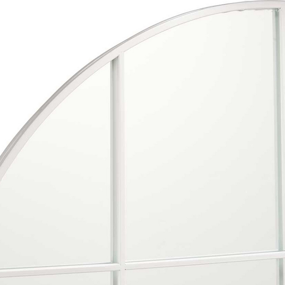 Väggspegel Rund Metall Vit (100 x 2,5 x 100 cm) - 2