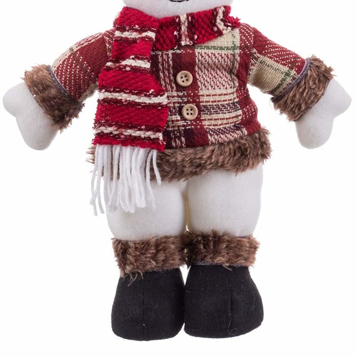Julgranskula Multicolour Metall Tyg Snögubbe 33 cm - 3