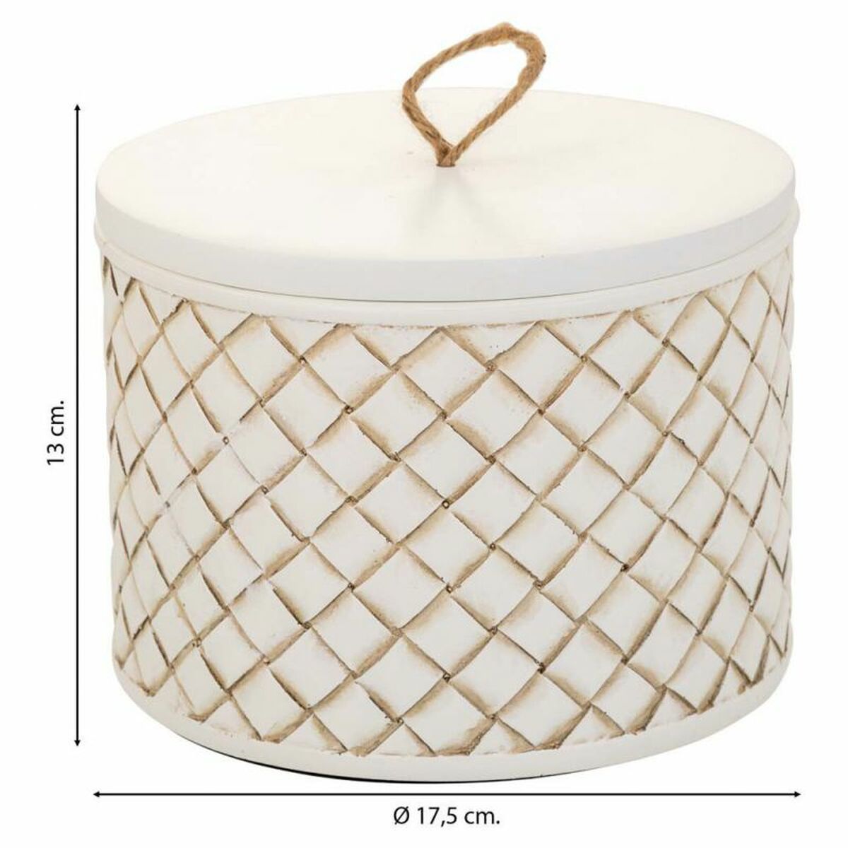 Smyckeskrin Alexandra House Living Vit Polyresin 17 x 13 x 17 cm - 3