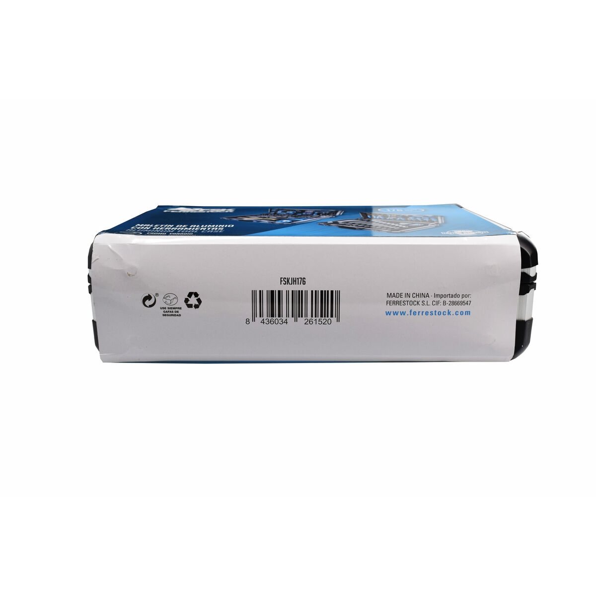 Verktygslåda Ferrestock Aluminium 176 Delar - 18
