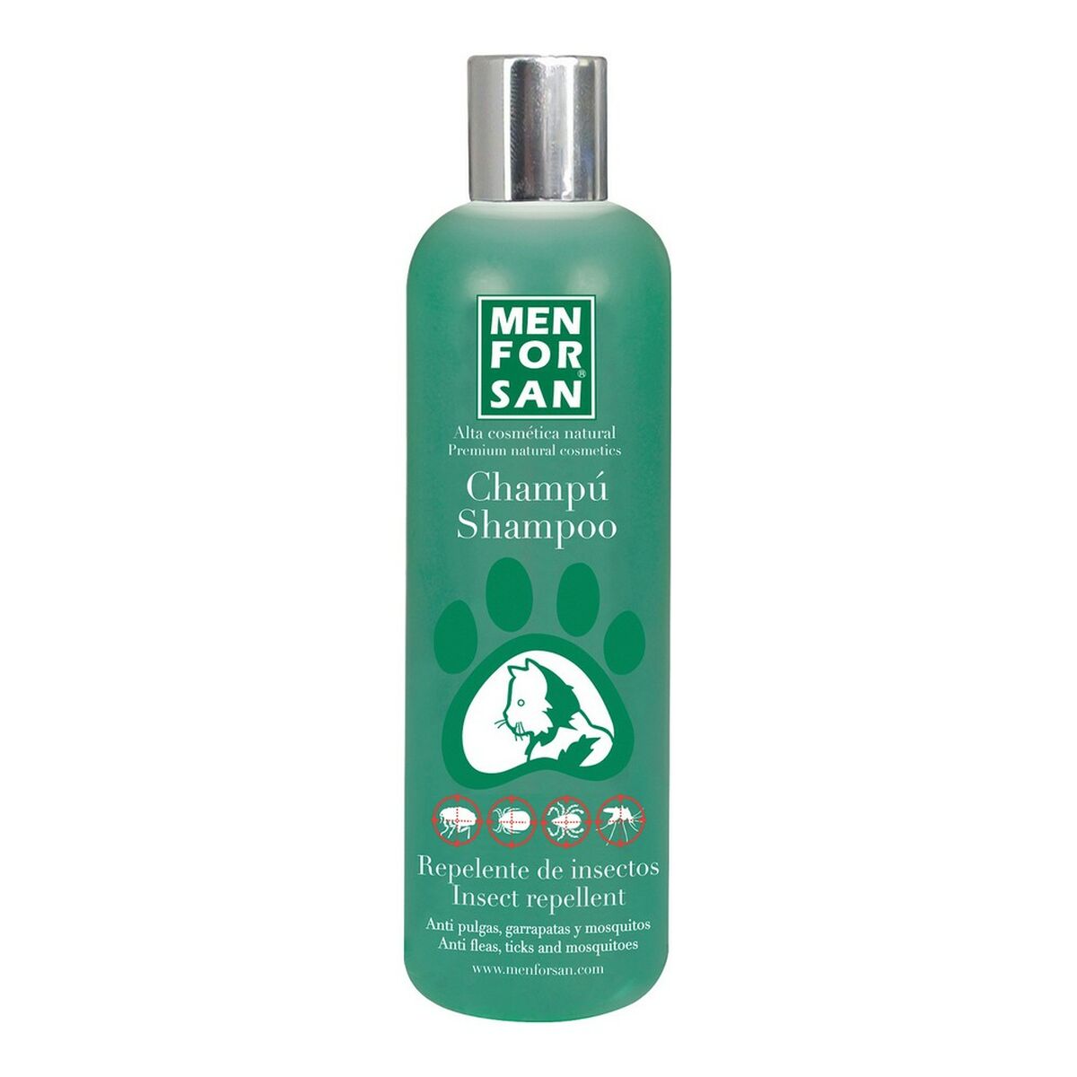 Loppshampoo Menforsan herbal 300 ml Katt Insektsavstötande - 4