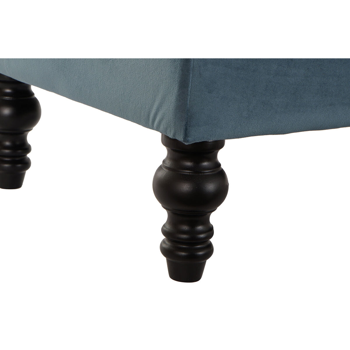 Sittpall DKD Home Decor 115 x 44 x 43 cm Blå Trä - 3