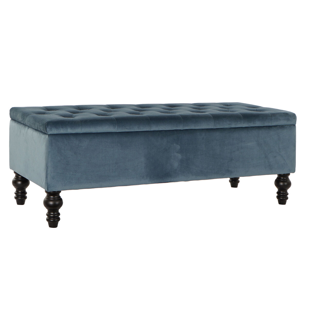 Sittpall DKD Home Decor 115 x 44 x 43 cm Blå Trä
