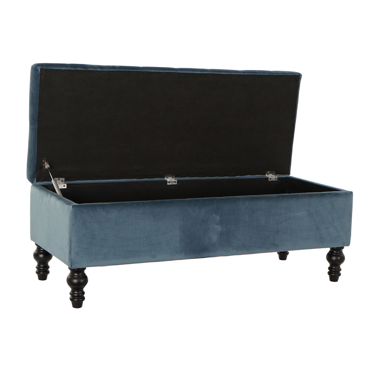 Sittpall DKD Home Decor 115 x 44 x 43 cm Blå Trä - 4