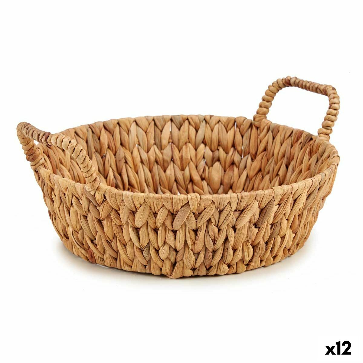 Bordsdekoration Gift Decor Brun Metall Naturell Vattenhyacint 39,5 x 16,5 x 35 cm (12 antal)