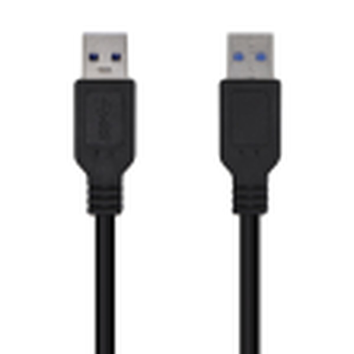USB-kabel Aisens A105-0447 Svart - 2