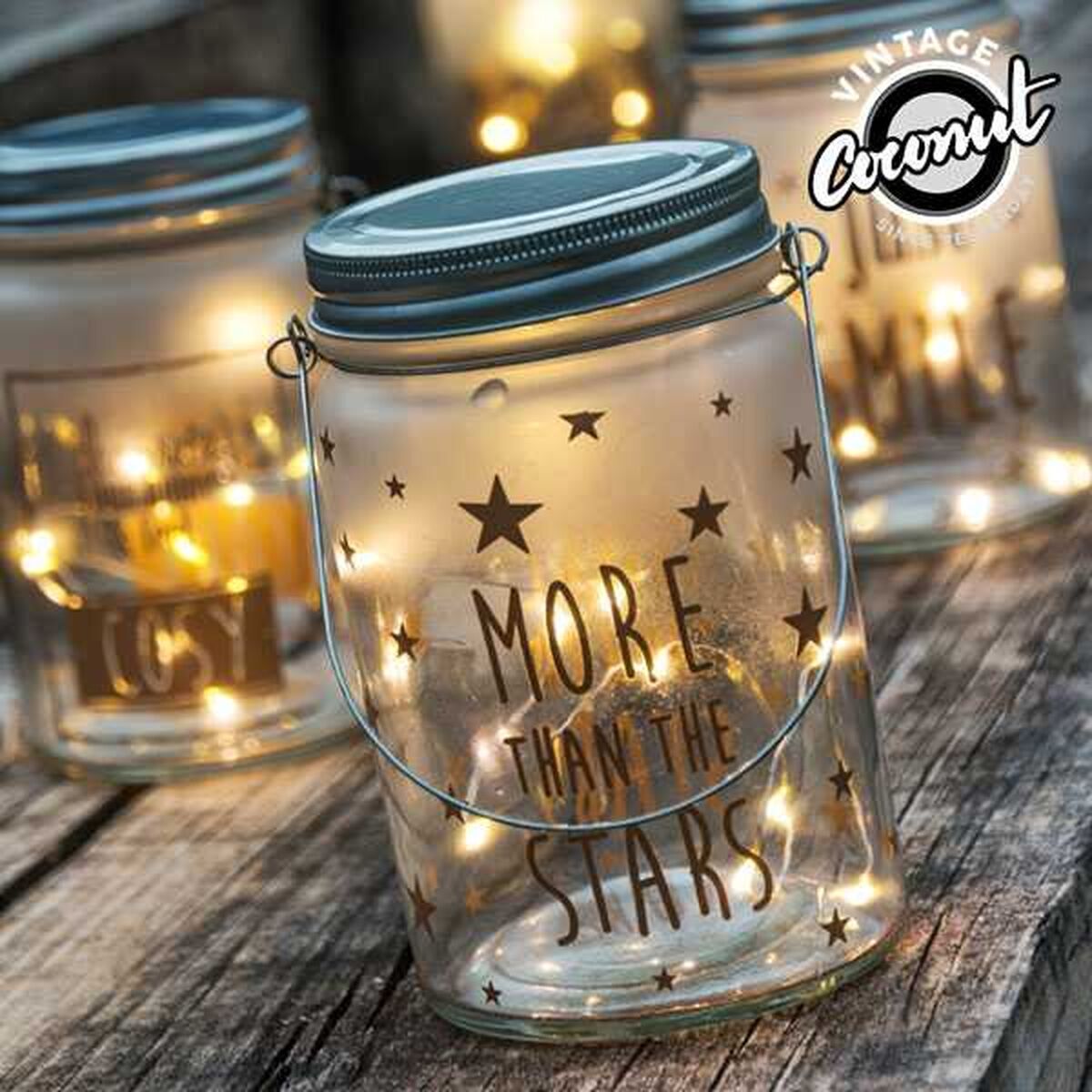 Flaska LED Vintage Coconut