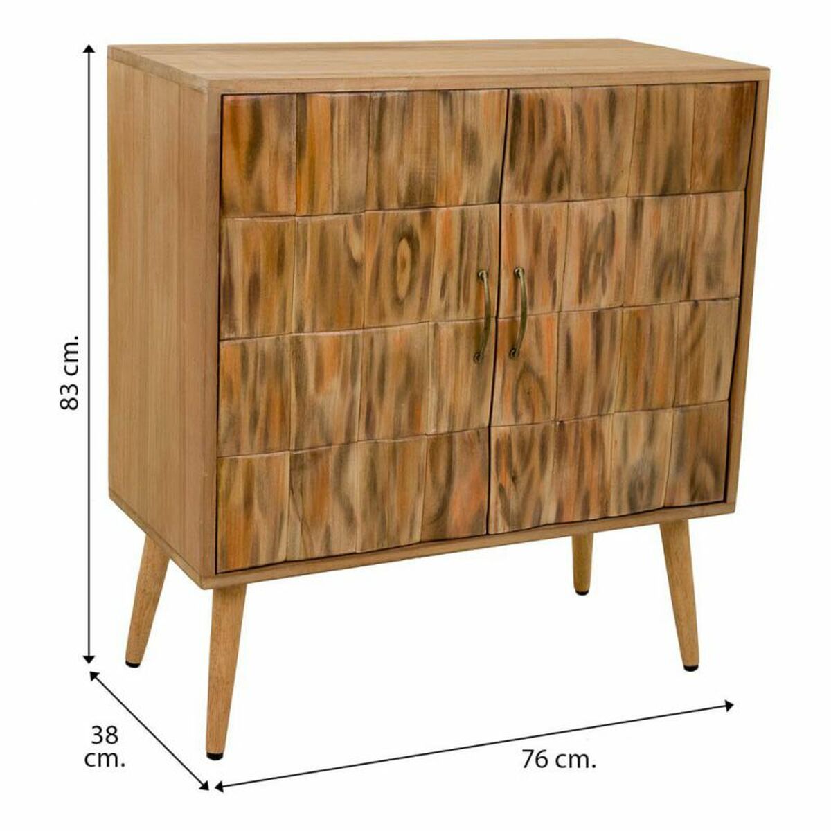 Mottagare Alexandra House Living Naturell 38 x 83 x 76 cm - 8
