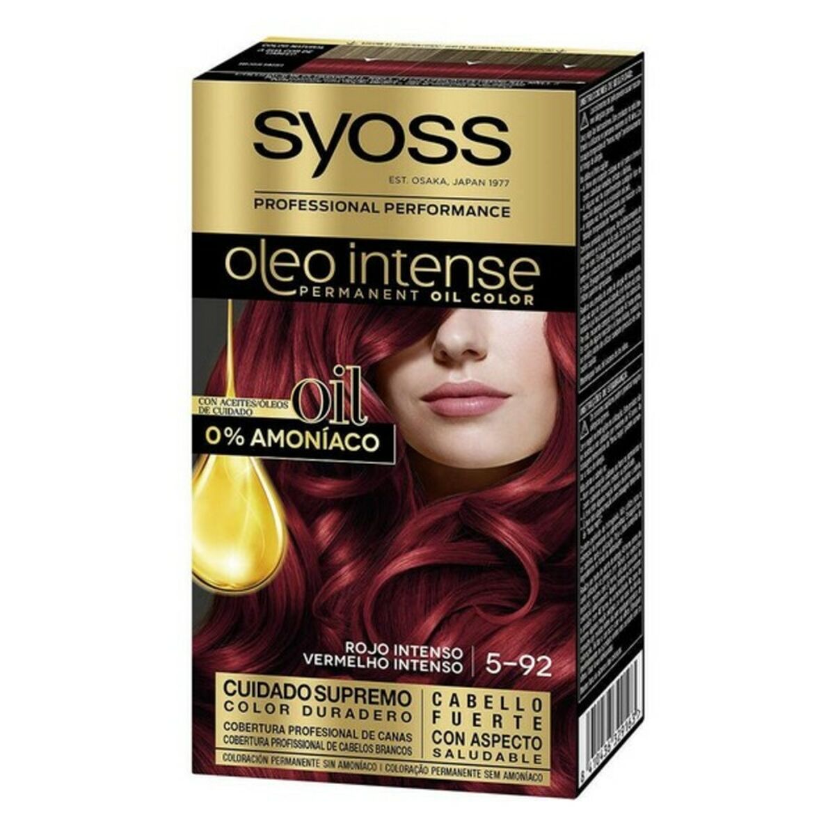 Permanent färg Syoss Olio Intense Knallrött Nº 5,92 Platinablont Nº 5.92-Rojo Intenso - 3