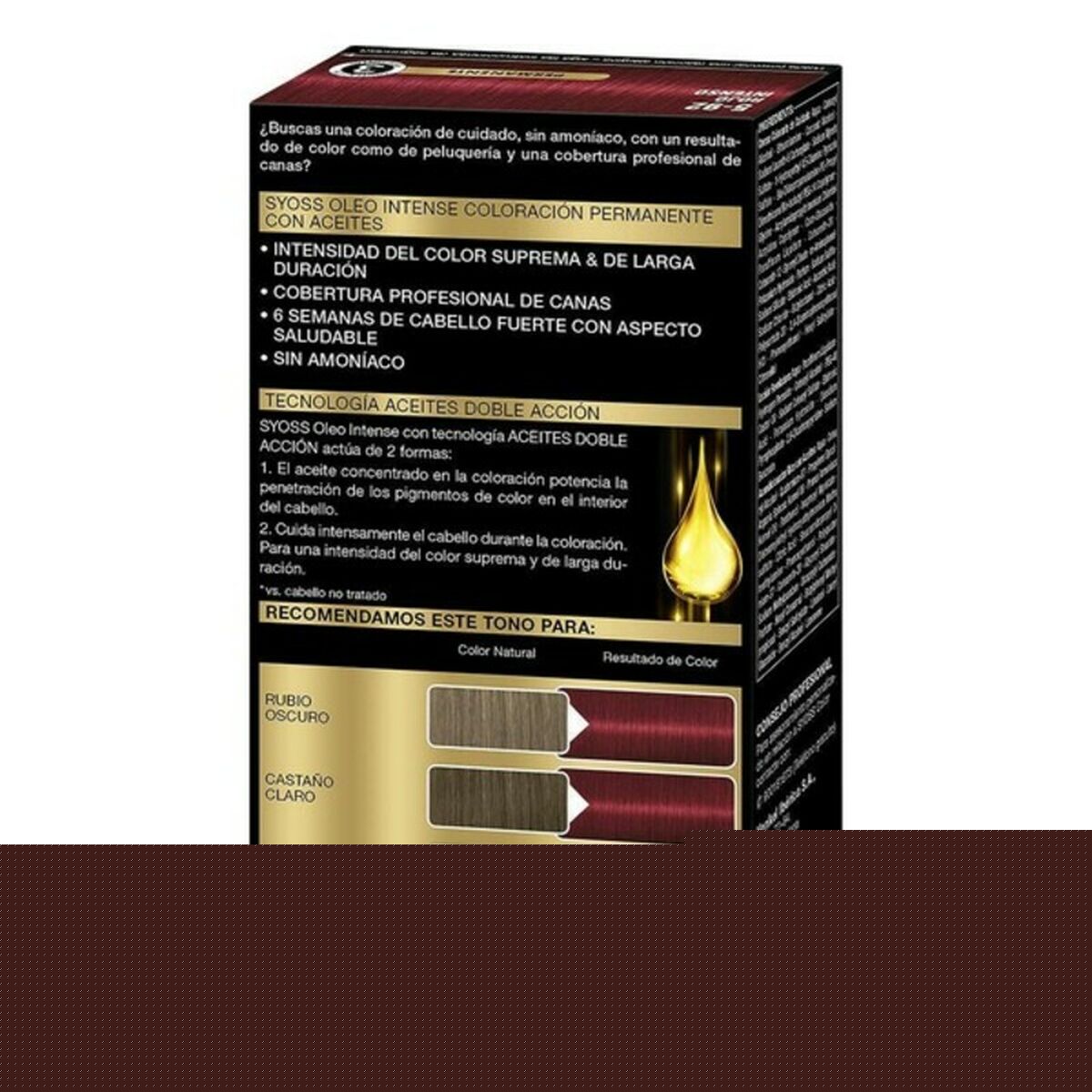 Permanent färg Syoss Olio Intense Knallrött Nº 5,92 Platinablont Nº 5.92-Rojo Intenso - 2
