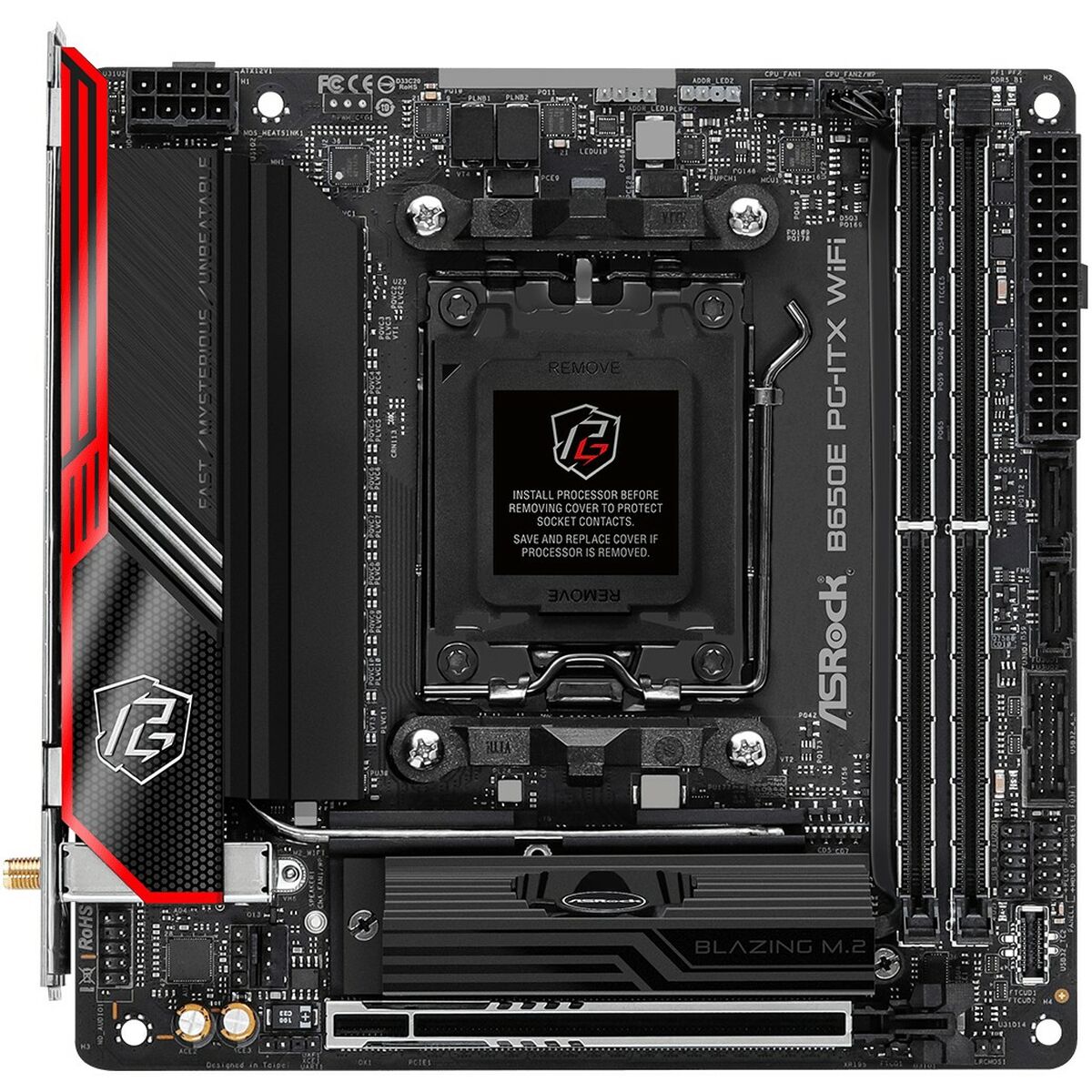 Moderkort ASRock B650E PG-ITX WIFI Intel Wi-Fi 6 AMD B650 AMD AM5 - 2
