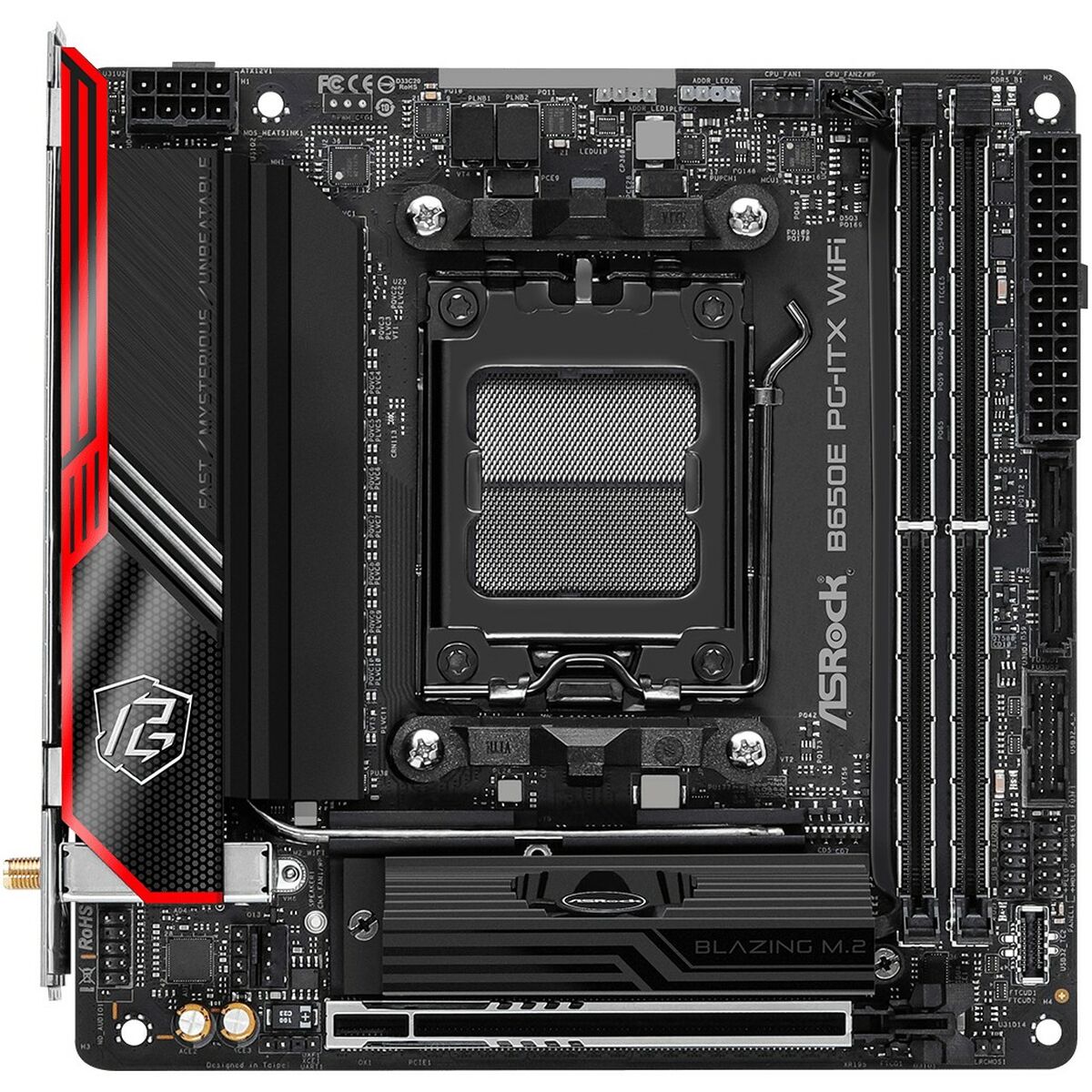 Moderkort ASRock B650E PG-ITX WIFI Intel Wi-Fi 6 AMD B650 AMD AM5 - 5