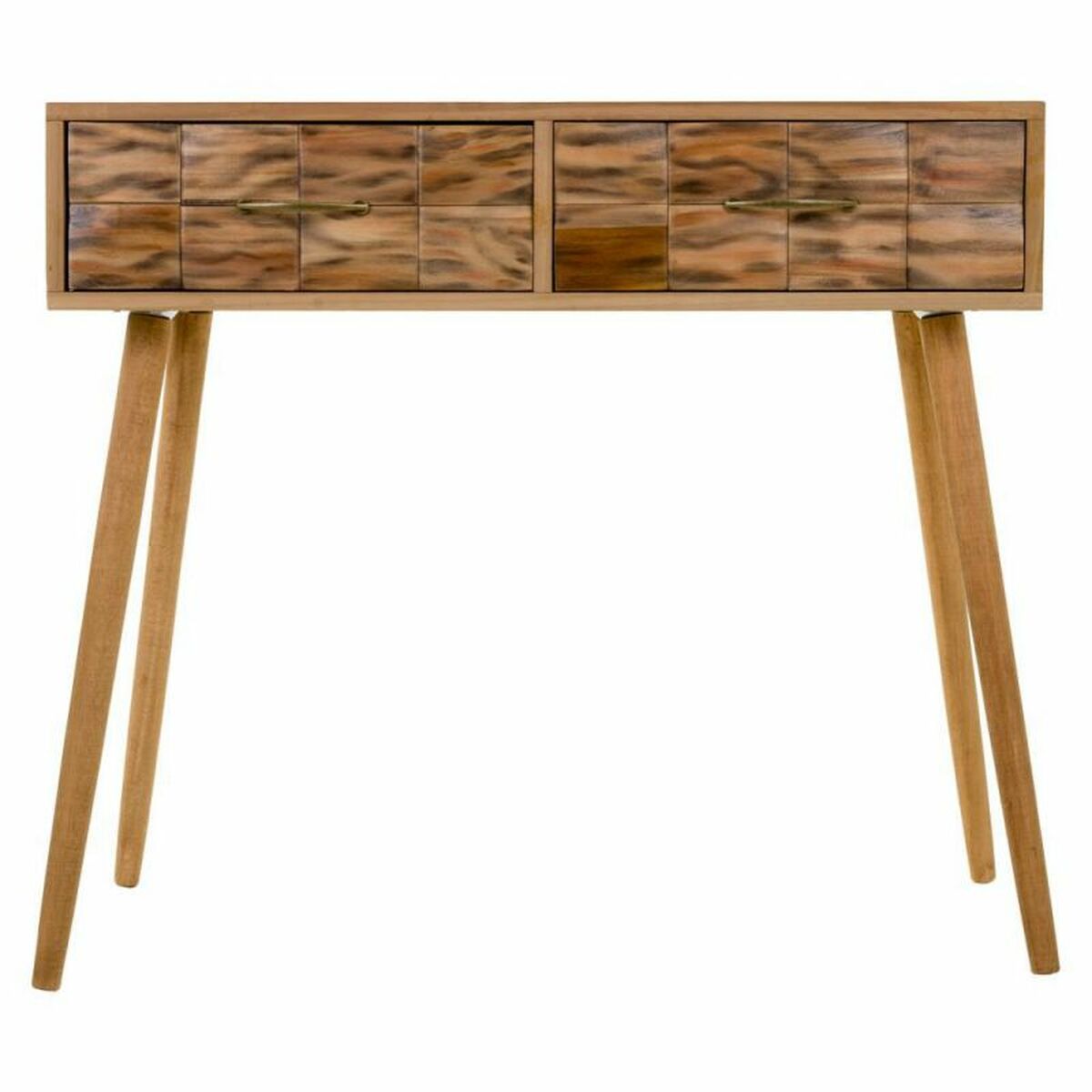 Hallmöbel med lådor Alexandra House Living Naturell 43 x 79 x 87 cm - 2