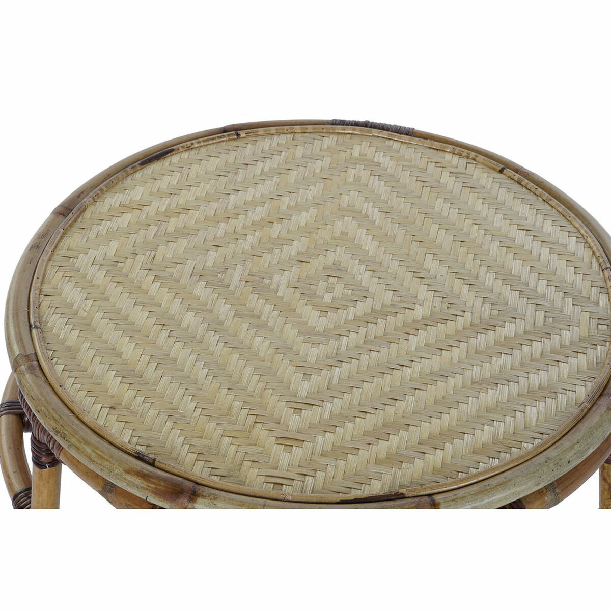Sidobord DKD Home Decor Bambu Rattan (60 x 60 x 42 cm) - 6
